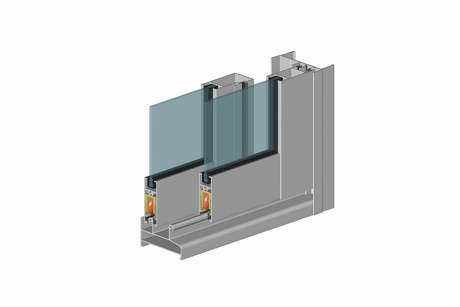 Алюминиевые раздвижные окна Provedal C640